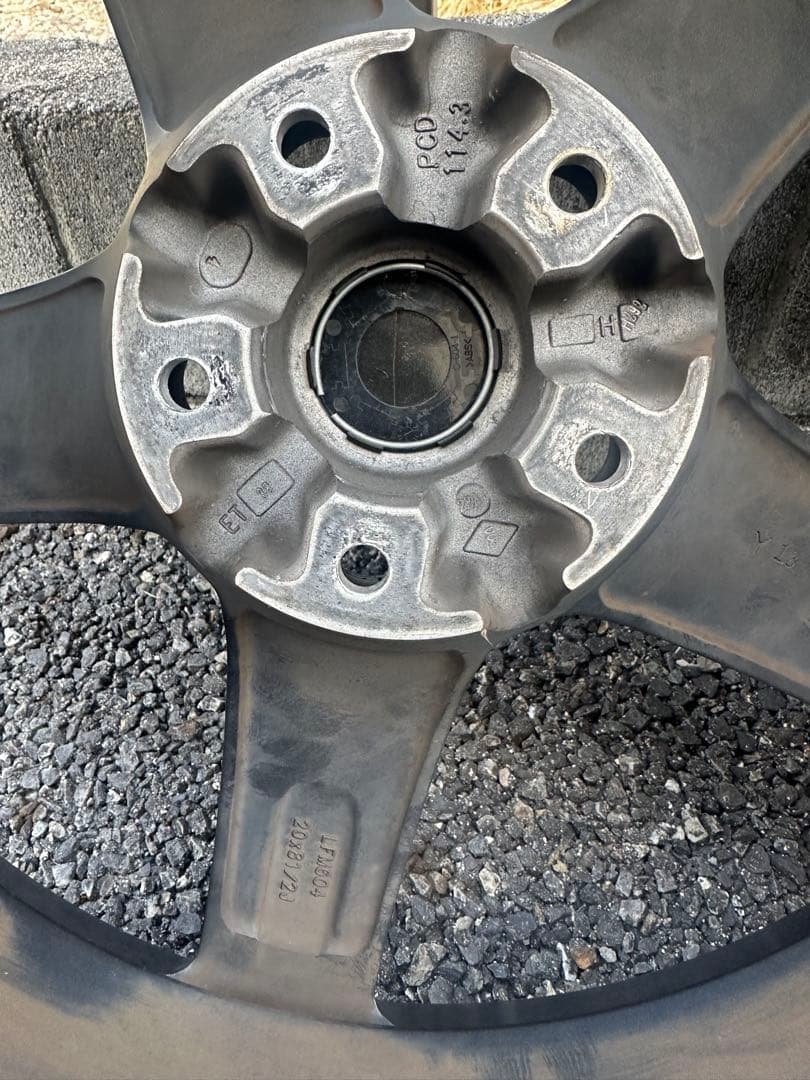 RMP 20インチ 4本通し 8.5J 38 YOKOHAMAタイヤやや傷や汚れあり BRIGHTFACE_UK