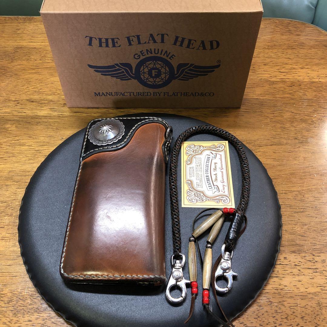THE FLAT HEAD ロングウォレット　ウォレットロープ