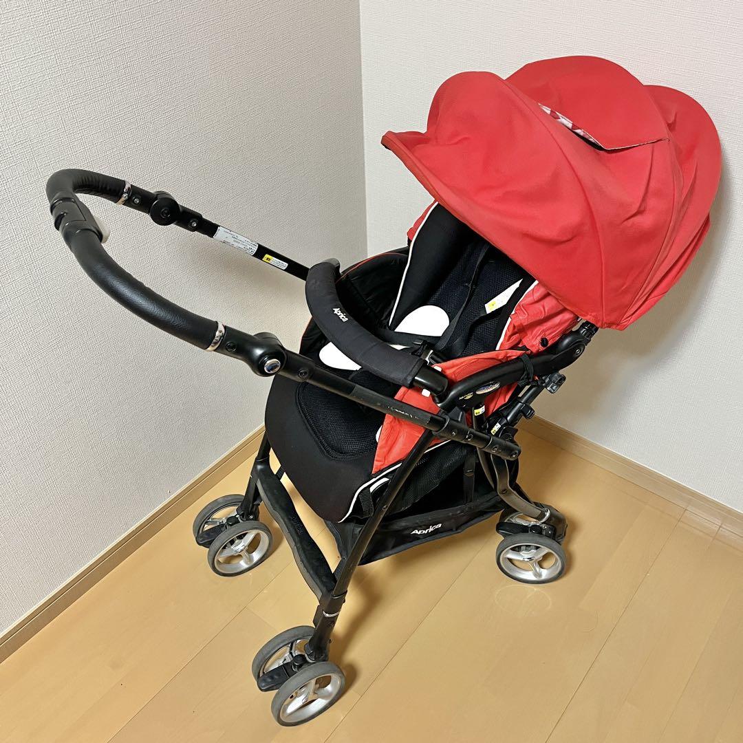【付属品多数】美品✨アップリカ　ラクーナビッテ　ソファクッション　ベビーカー　紺 Aprica アップリカ ラクーナ ビッテ ソファークッション ベビーカー
