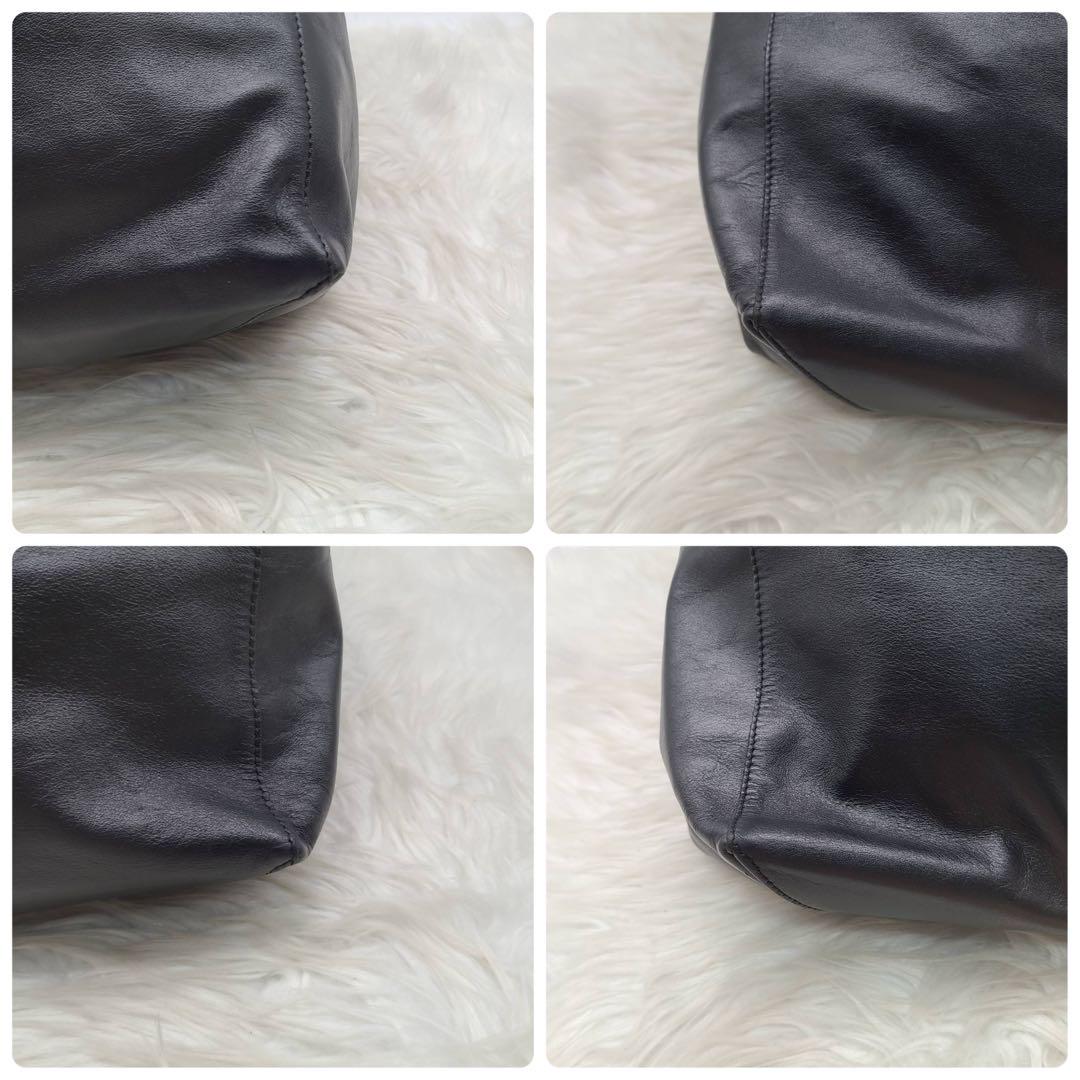 【良品!✨】CELINE セリーヌ ホリゾンタル カバ トートバッグ 黒 画像7