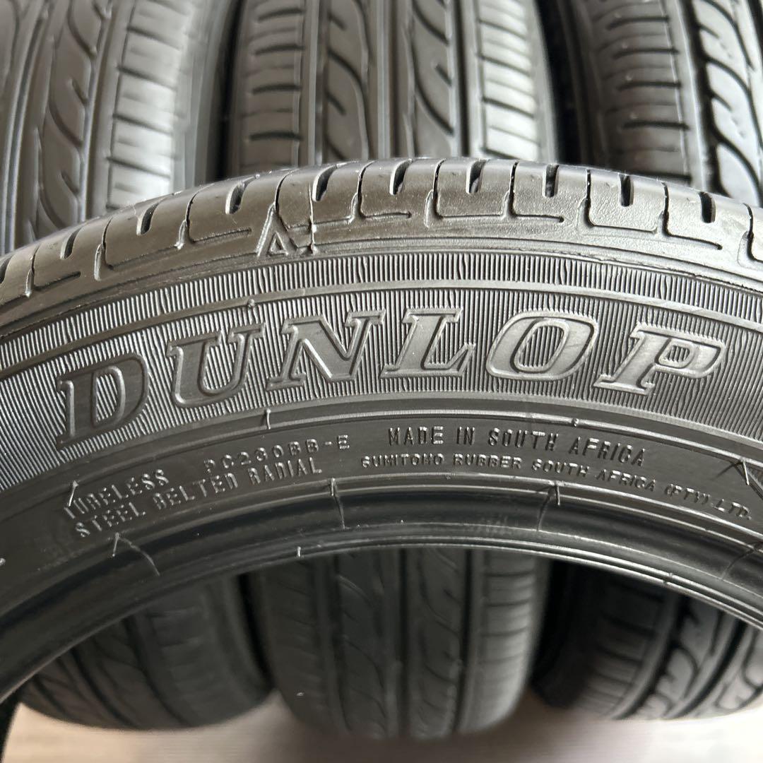 送料無料◆155/65R14/夏4本/残溝約6㎜/DUNLOP/2本片減り/軽用