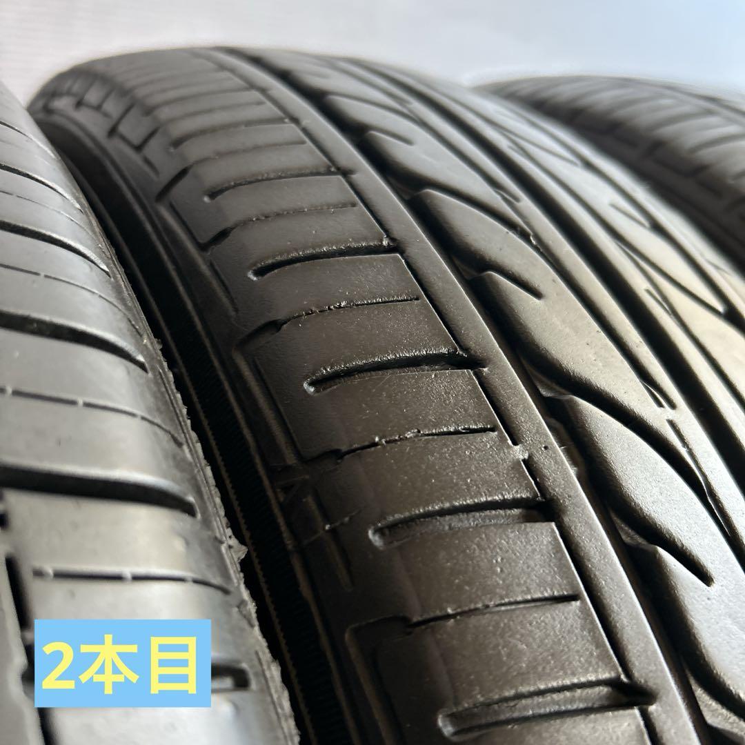 送料無料◆155/65R14/夏4本/残溝約6㎜/DUNLOP/2本片減り/軽用