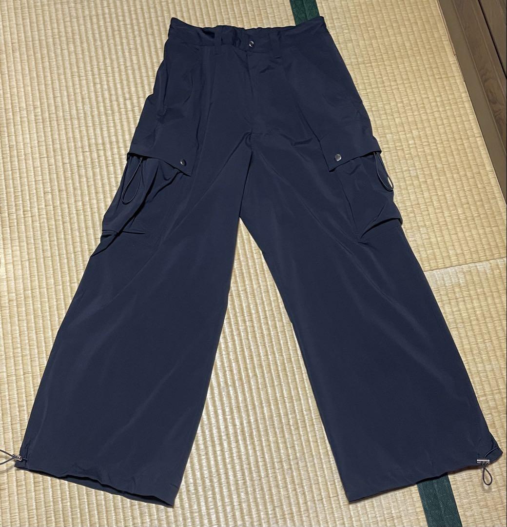 soerte ソエルテ ワイドストレートテックカーゴパンツ