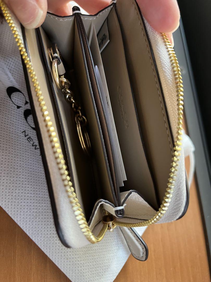 祝開店！大放出セール開催中 COACH コインケース ホワイトレザー 小物