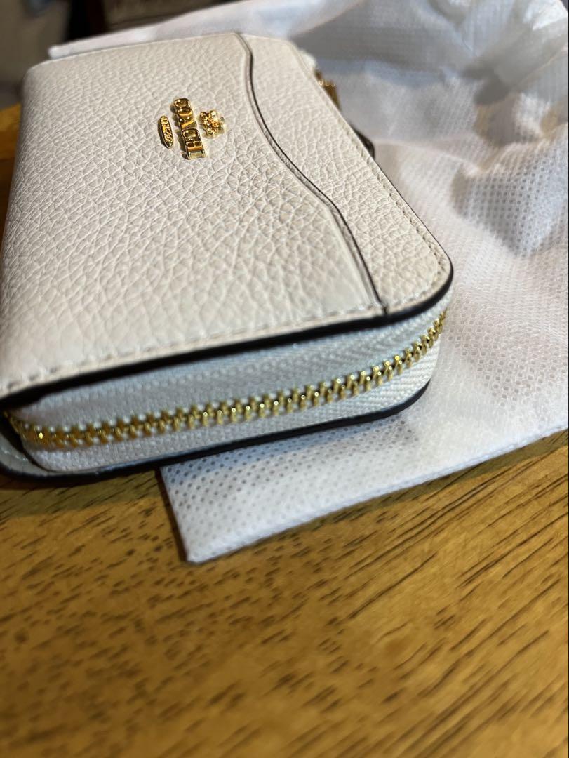 COACH ホワイトレザー コインケース