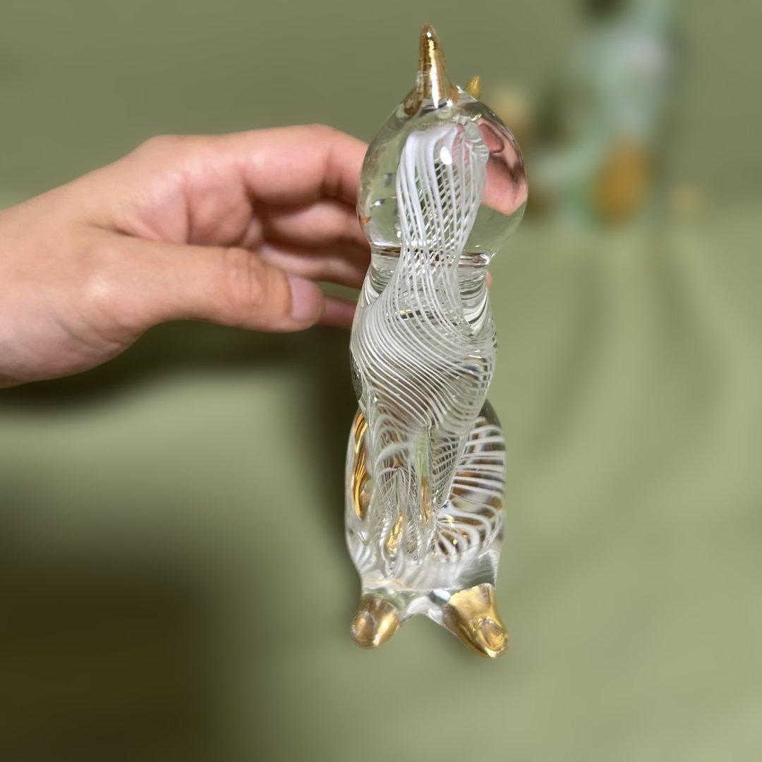 Murano VENEZIA ベネチアンオブジェ イタリア製 ネコ 猫