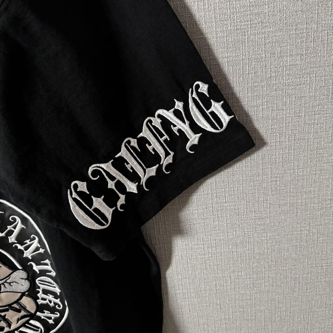 GALFY ガルフィ Tシャツ オール刺繍 バックデカロゴ 首ロゴ刺繍 大型犬