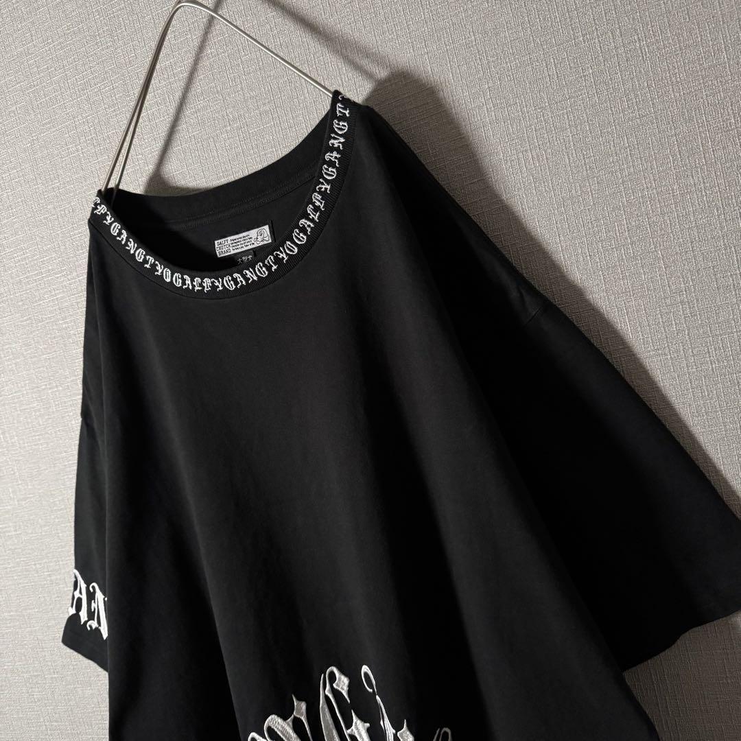 GALFY ガルフィ Tシャツ オール刺繍 バックデカロゴ 首ロゴ刺繍 大型犬