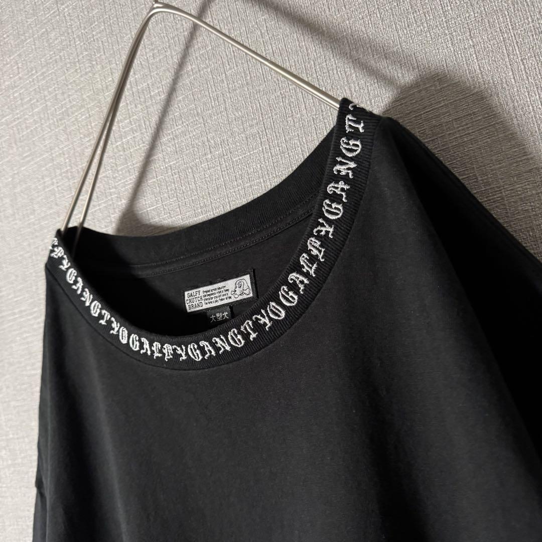 GALFY ガルフィ Tシャツ オール刺繍 バックデカロゴ 首ロゴ刺繍 大型犬