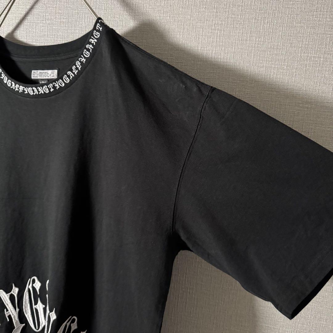 GALFY ガルフィ Tシャツ オール刺繍 バックデカロゴ 首ロゴ刺繍 大型犬