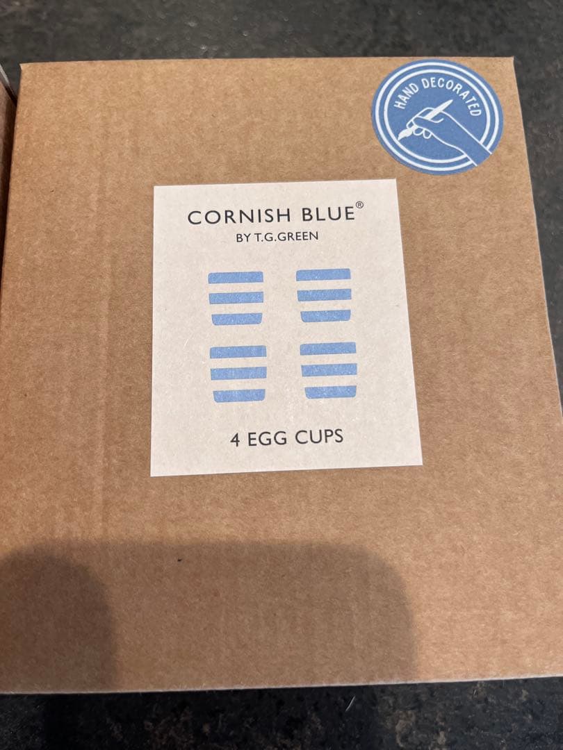 【新品・未使用】コーニッシュウェア卵カップ 4個セット　cornishware