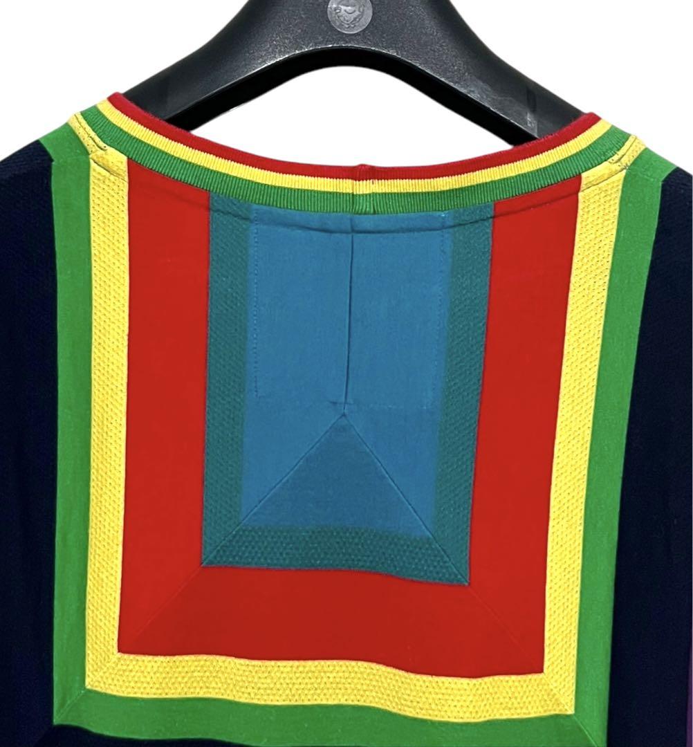 美品　Paul Smith ポールスミス マルチカラーデザインカットソー　L