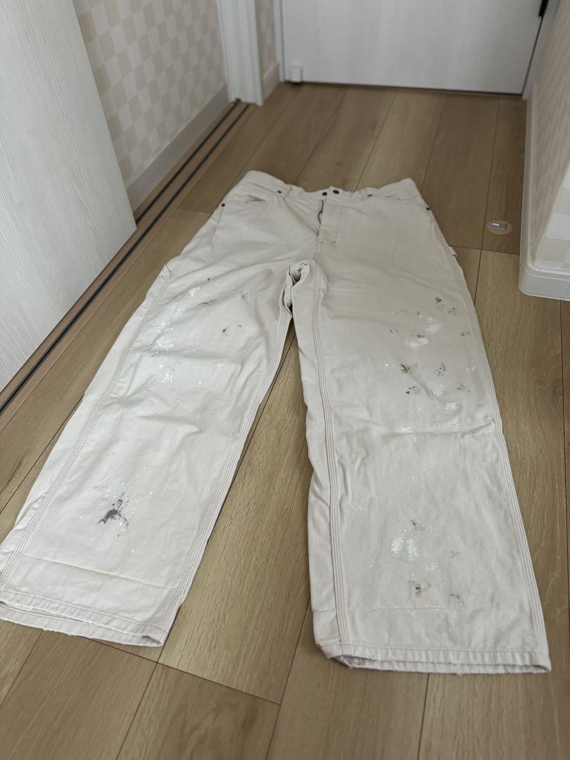 JOHNBULL ホワイトワイドフィットパンツ