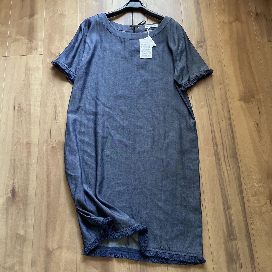 新品　キャサリンロス　定価¥1万9800円　半袖　デニムワンピース　テンセル