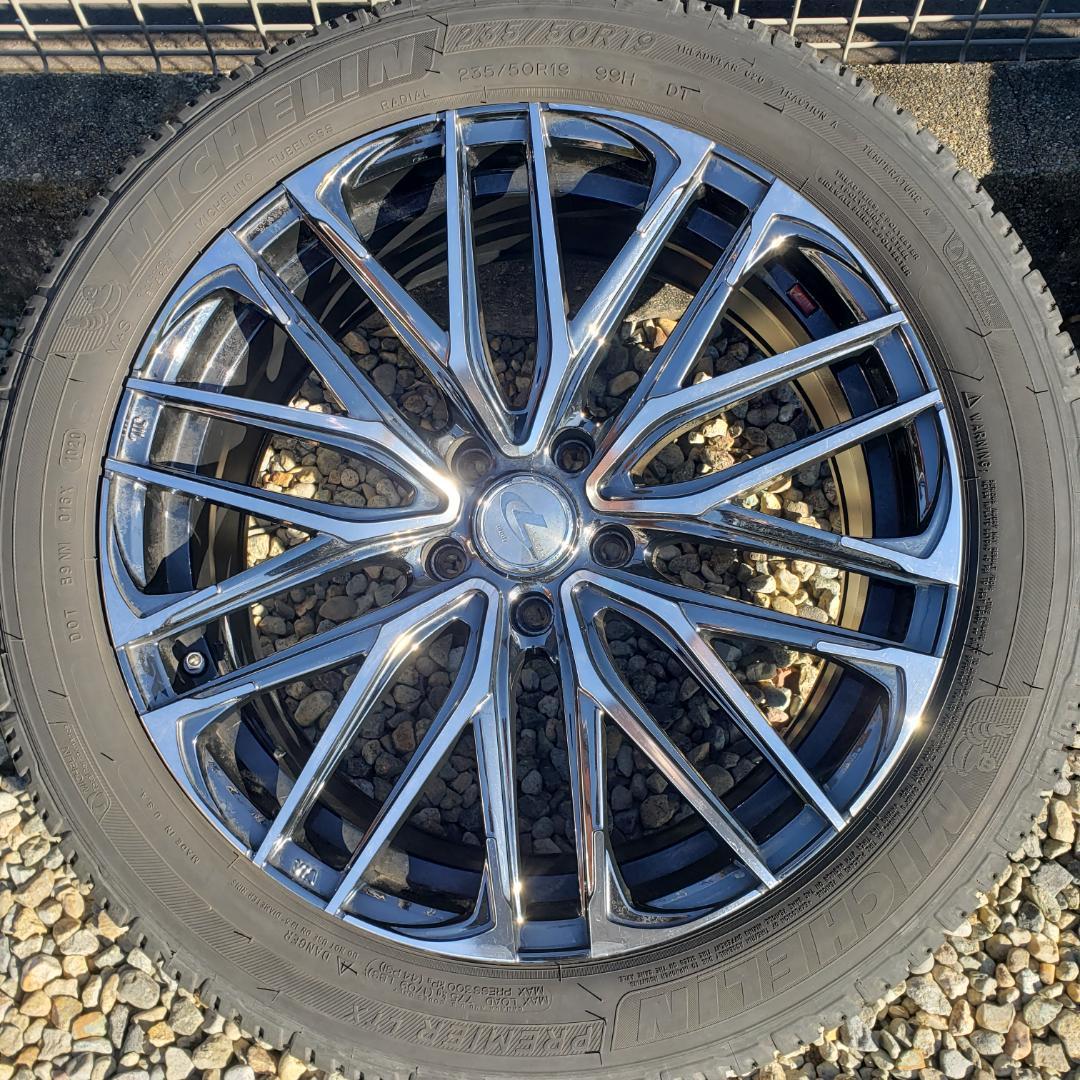 ①　Weds LEONIS MX　235/50R19　ホイールセット
