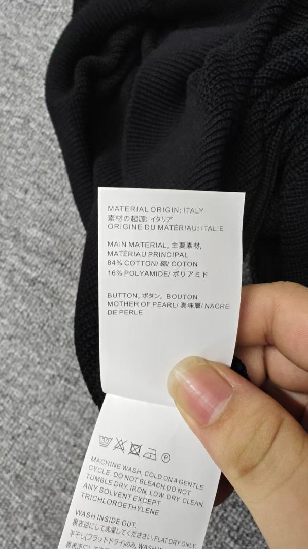 Our Legacy 24SS ブラック ニットポロシャツ
