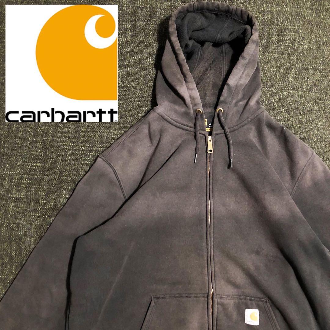 ★Carhartt カーハート スウェット フルジップ パーカー サンフェード