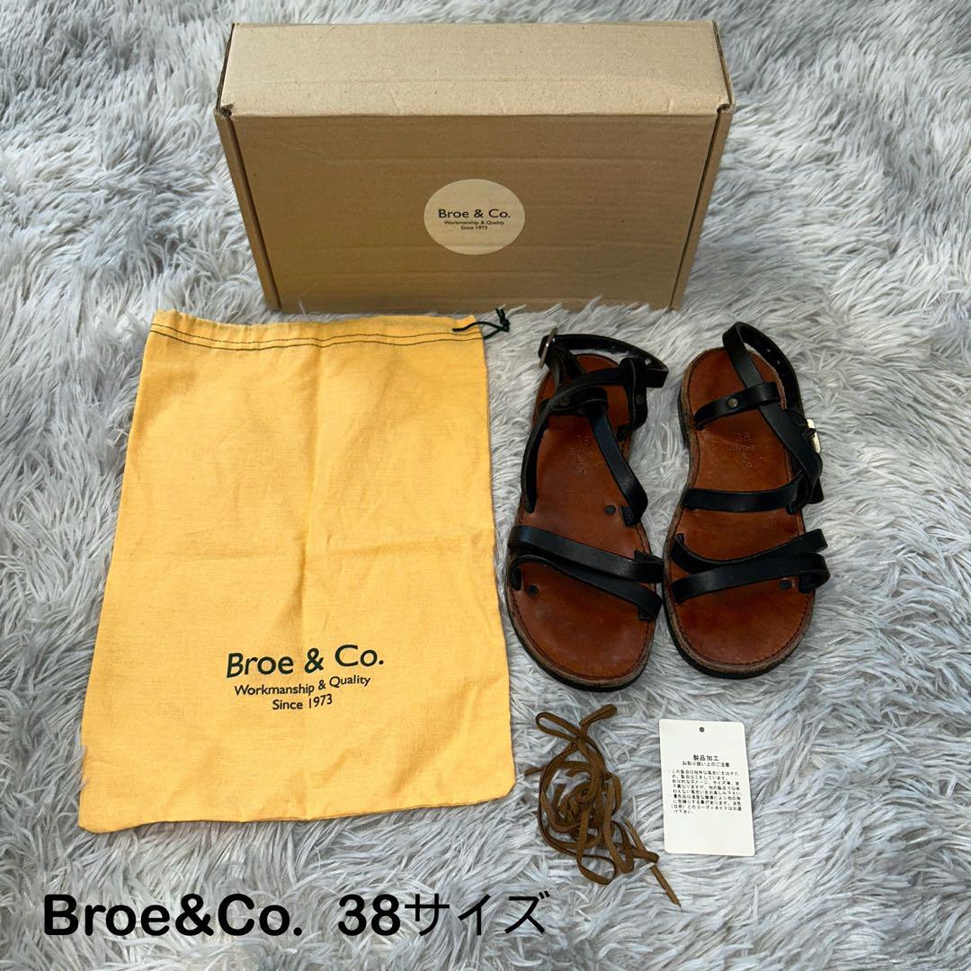 Broe&Co. SOPH レザーストラップサンダル 38サイズ ブラウン