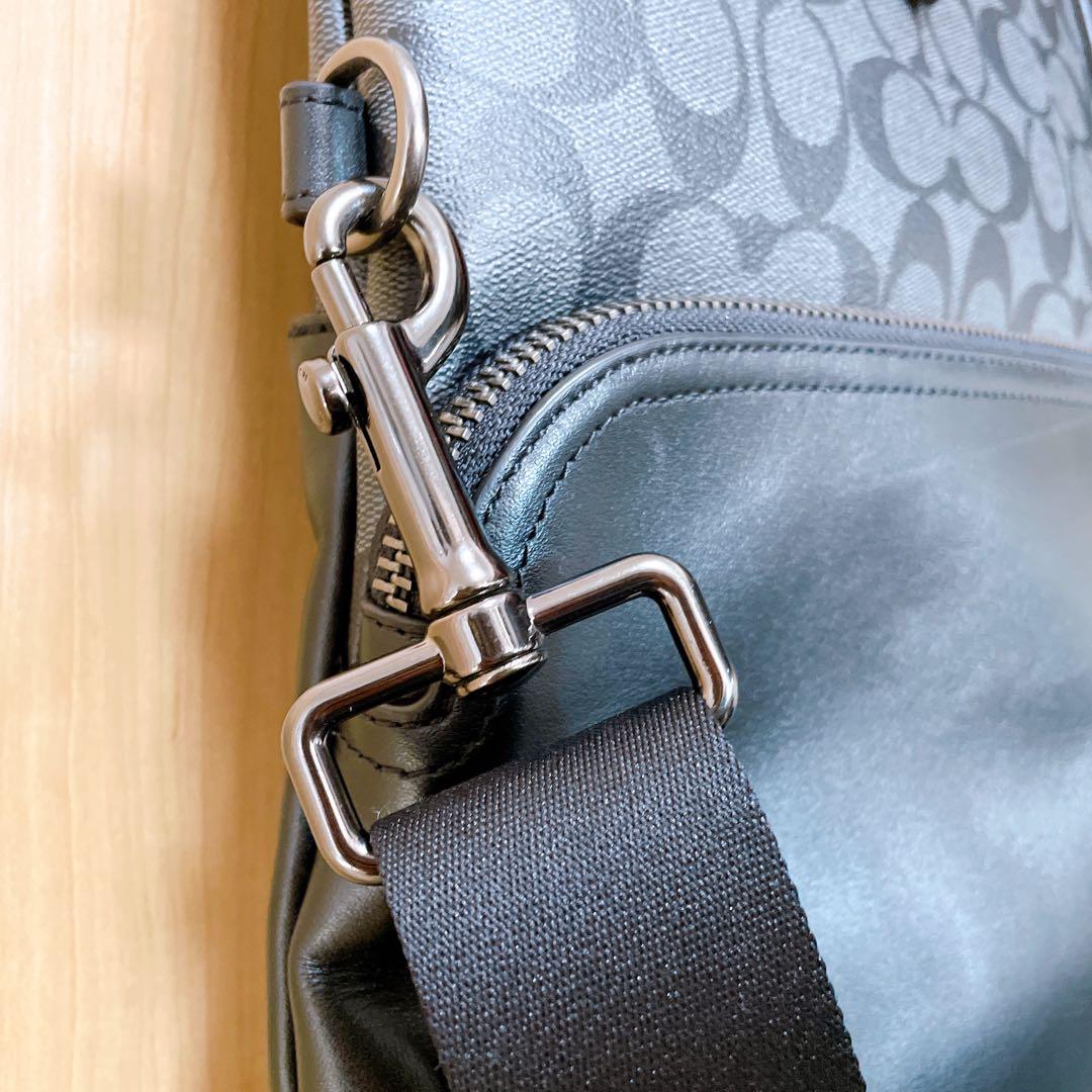 美品 COACH コーチ トートバッグ ショルダーバッグ ブラック A4
