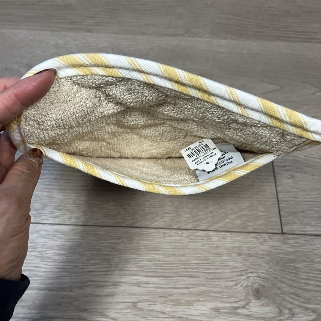 【お値下げ】Williams-Sonoma エプロン&鍋つかみ　イエロー