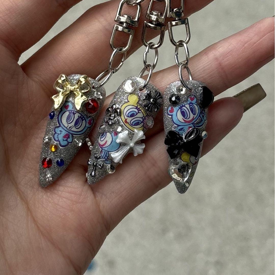 ネイルチップキーホルダー♡オーダー受け付け中 ネイルチップキーホルダー オーダー - メルカリ