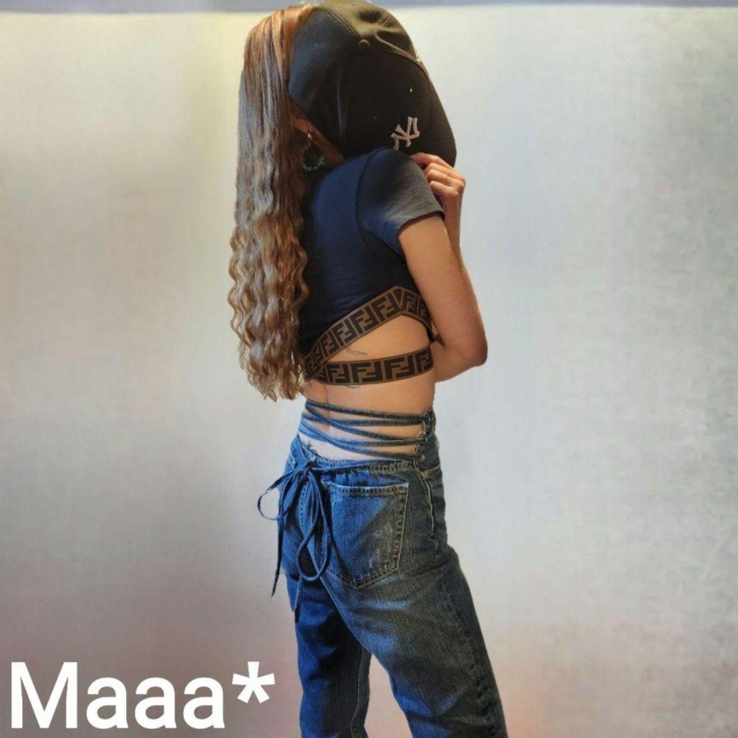 バックレースアップデニムジャンパー♡新品タグ付き GYDA ハイウエスト BACK レースアップ ペグトップ デニム - メルカリ