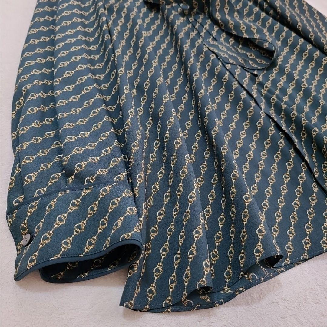 ✨美品✨23区 チェーンモチーフ ボウタイブラウス 2023 シャツ