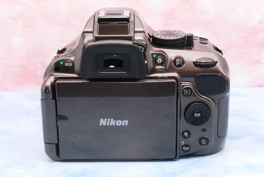 ブラウンボディ☆Nikon ニコン D5200☆一眼レフカメラ☆プチ訳あり☆
