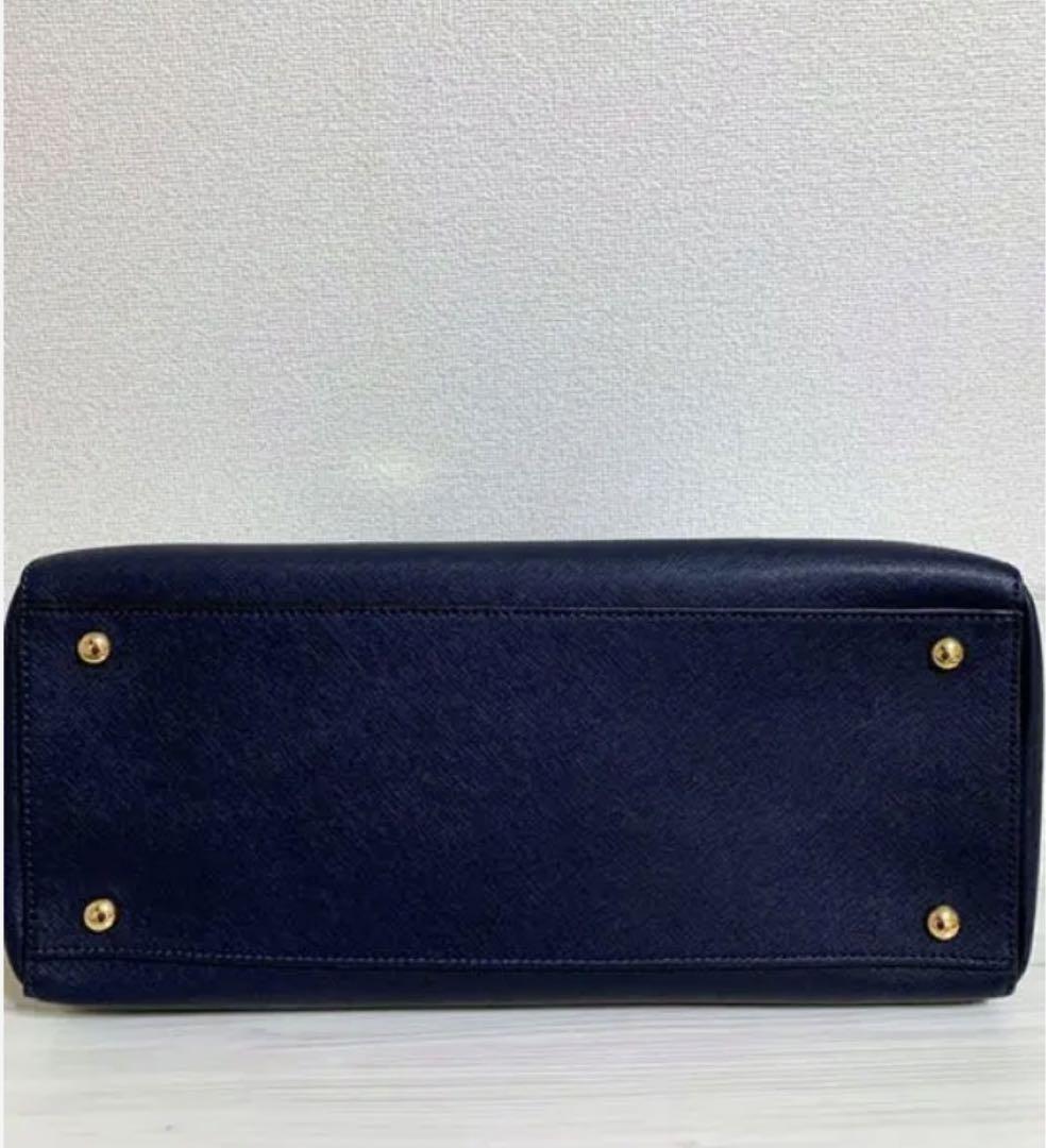 モカりんご【美品】マイケルコース　ハンドバッグ　ショルダーバッグ　ネイビー モカりんご様専用【美品】マイケルコース ハンドバッグ