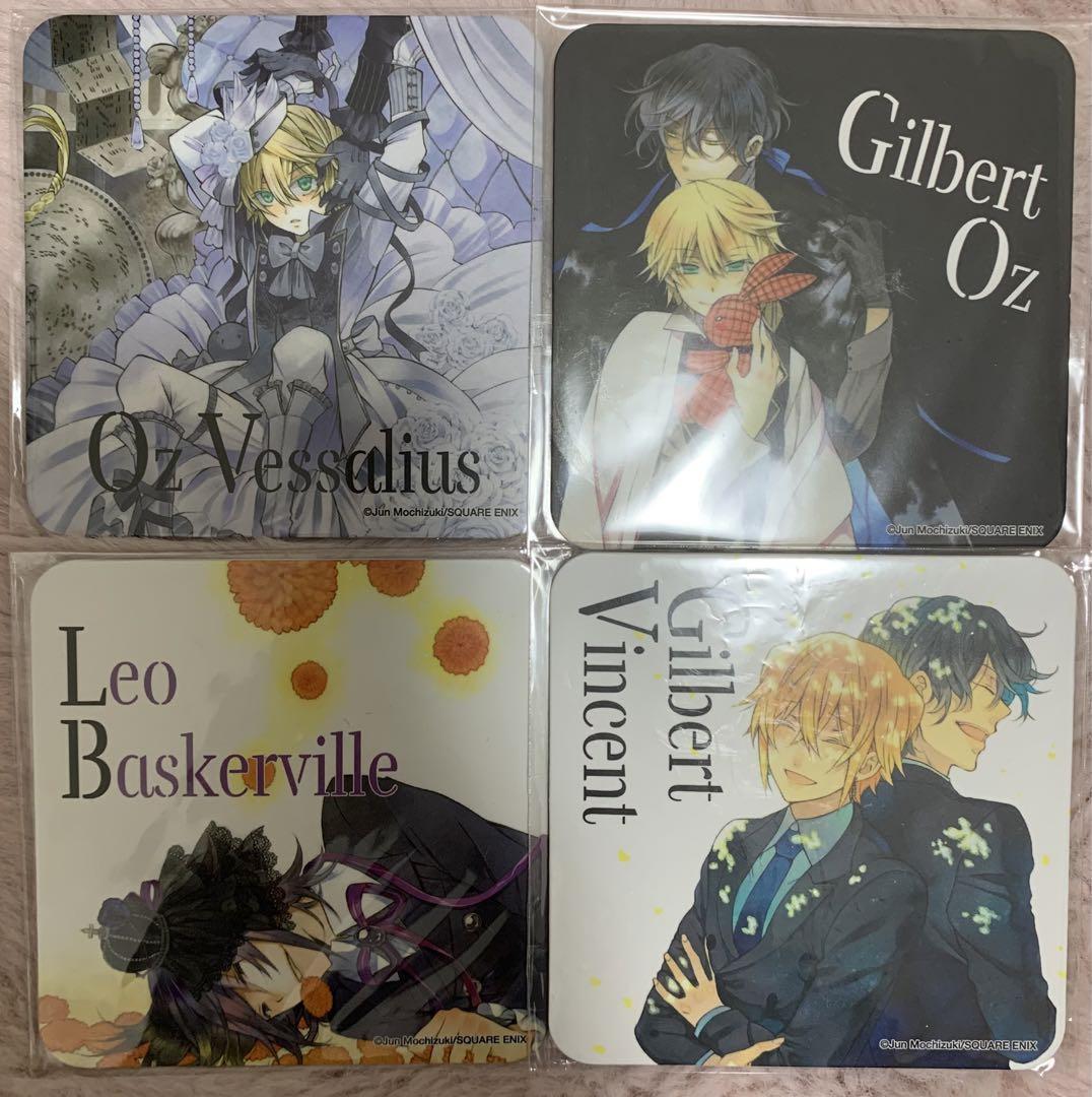 PandoraHearts パンヴァニカフェ コースター 4点 PandoraHearts コースター 4点セット パンヴァニカフェ