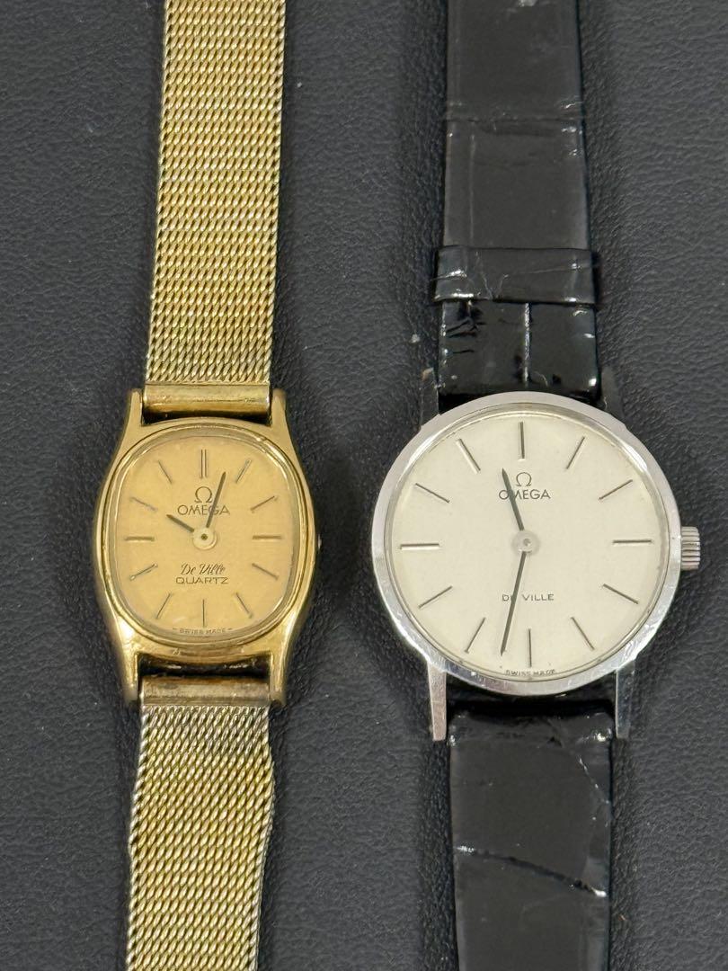 OMEGA 時計 2点セット ゴールド シルバー