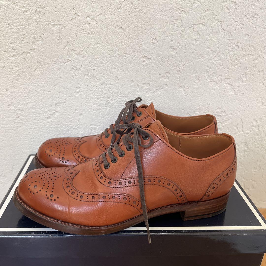 【美品】ショセplus by chausser ウイングチップシューズ 23.5