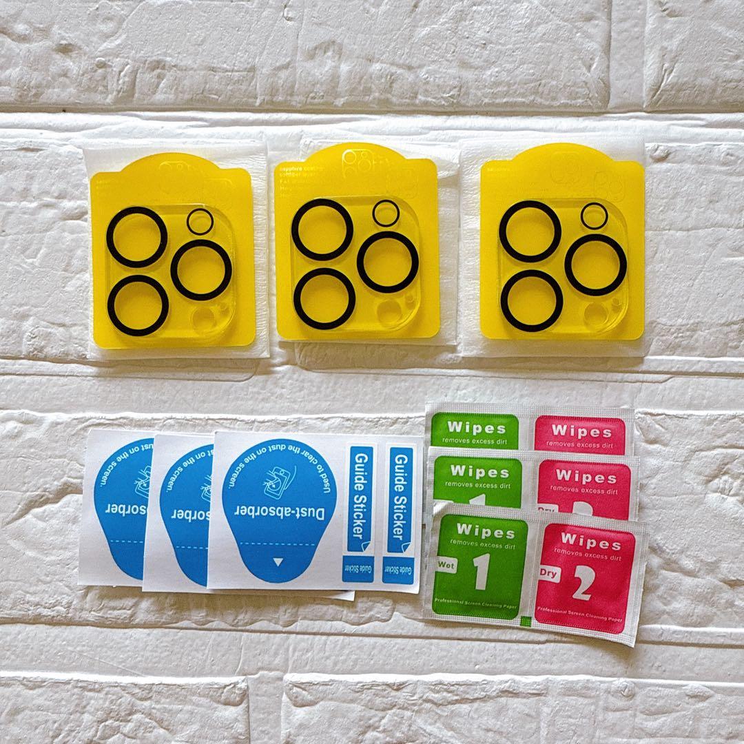 FALSAD 3個入り iPhone15 pro/15promax カメラカバー