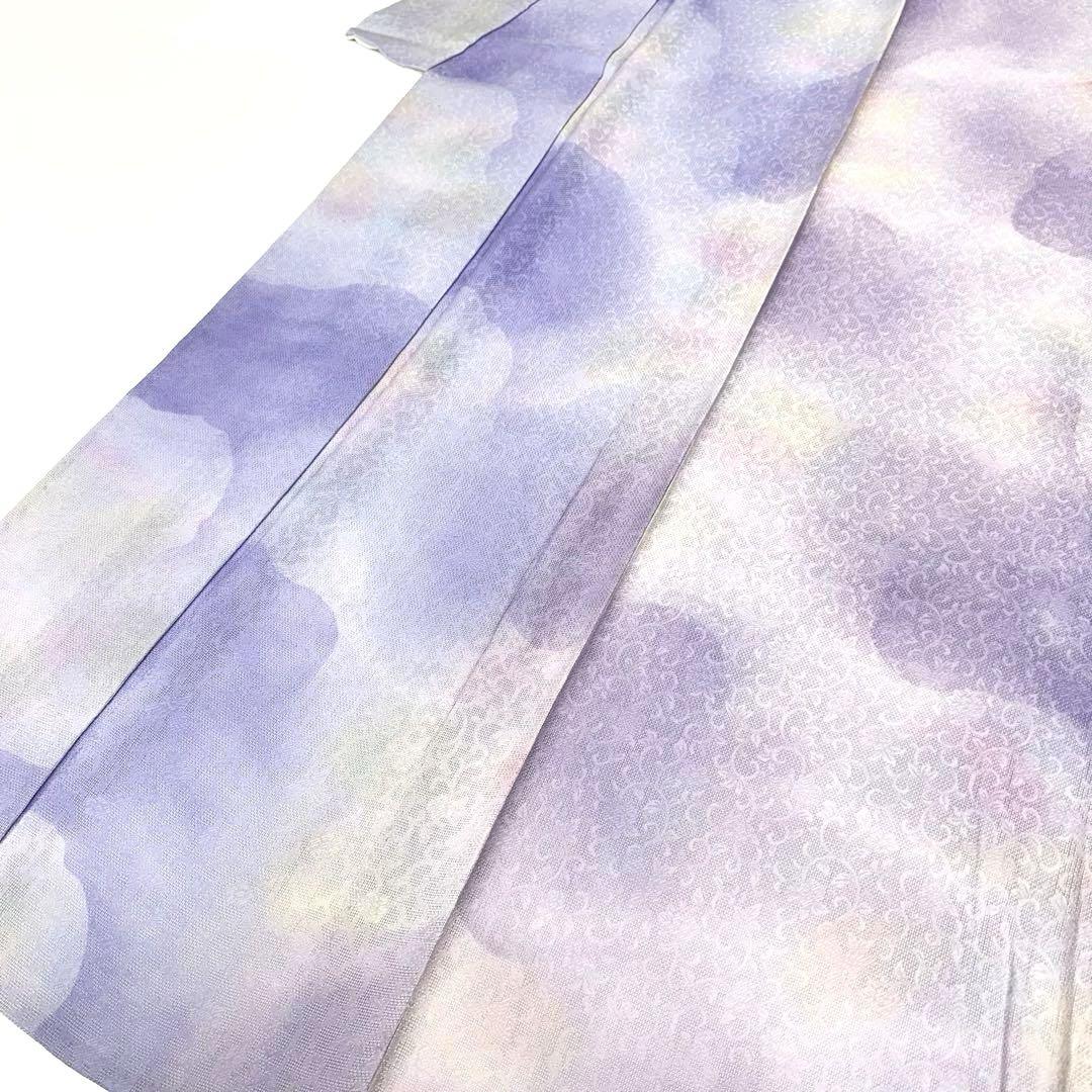 【着物と帯 時流】J25681◆正絹 長襦袢◆紋紗 レース半衿付 薄紫 美品 着物と帯 時流】J25681 正絹 長襦袢 紋紗 レース半衿付 薄紫 美