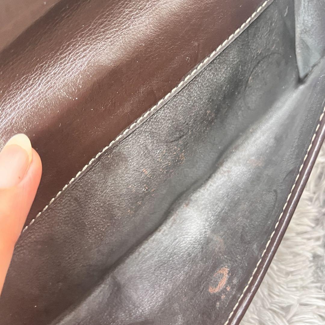 良品✨GUCCI 長財布　ラブリーハート　GGキャンバス ダークブラウン