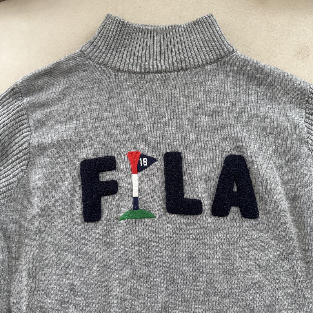 FILA ゴルフタートルネックセーター グレー - メルカリ
