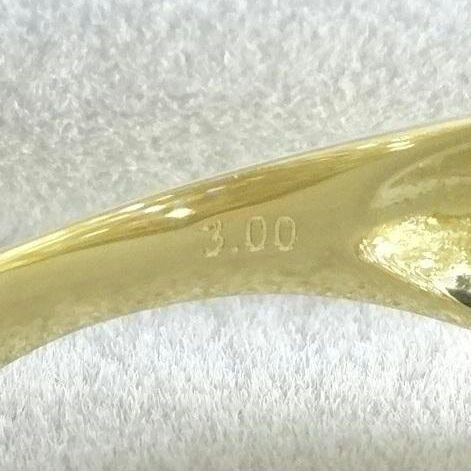 【美品】3.00ct　ダイヤモンド　パヴェセッティング　リング　K18