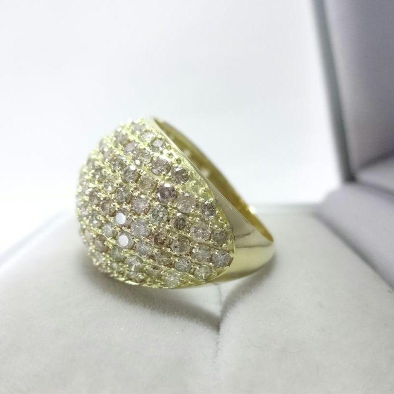 【美品】3.00ct　ダイヤモンド　パヴェセッティング　リング　K18