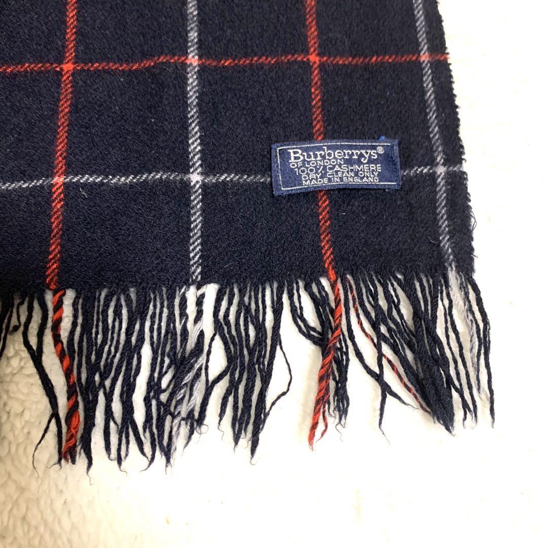 BURBERRYカシミヤ 100%マフラー♦チェック柄♦ユニセックス