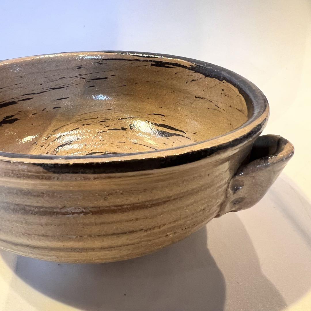 一点もの 古絵唐津片口酒器　雪持文様笹　工芸品　骨董品　コレクション