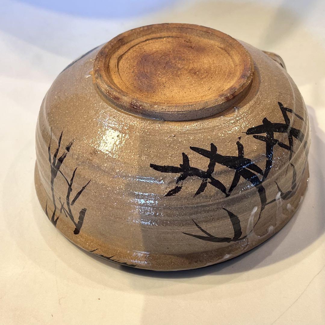 一点もの 古絵唐津片口酒器　雪持文様笹　工芸品　骨董品　コレクション