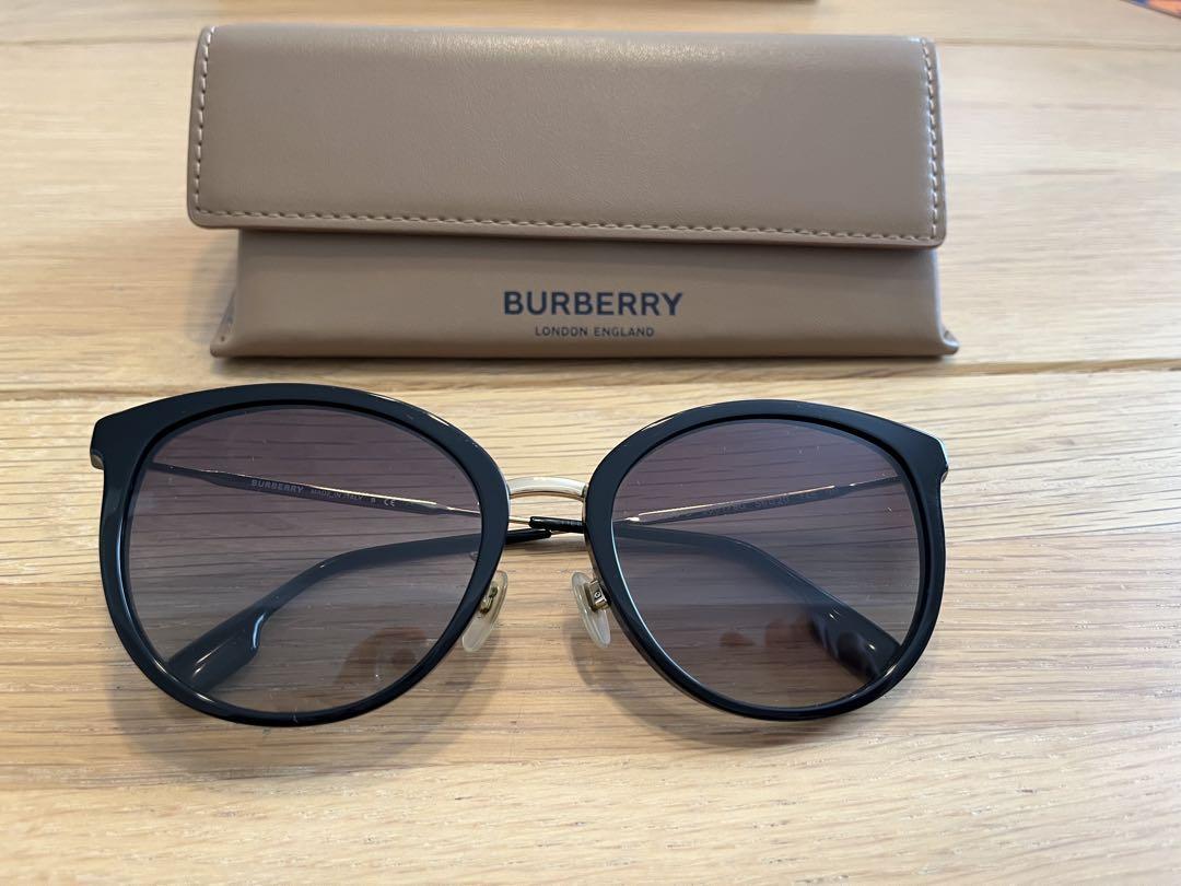 BURBERRY ブラック ラウンドサングラス