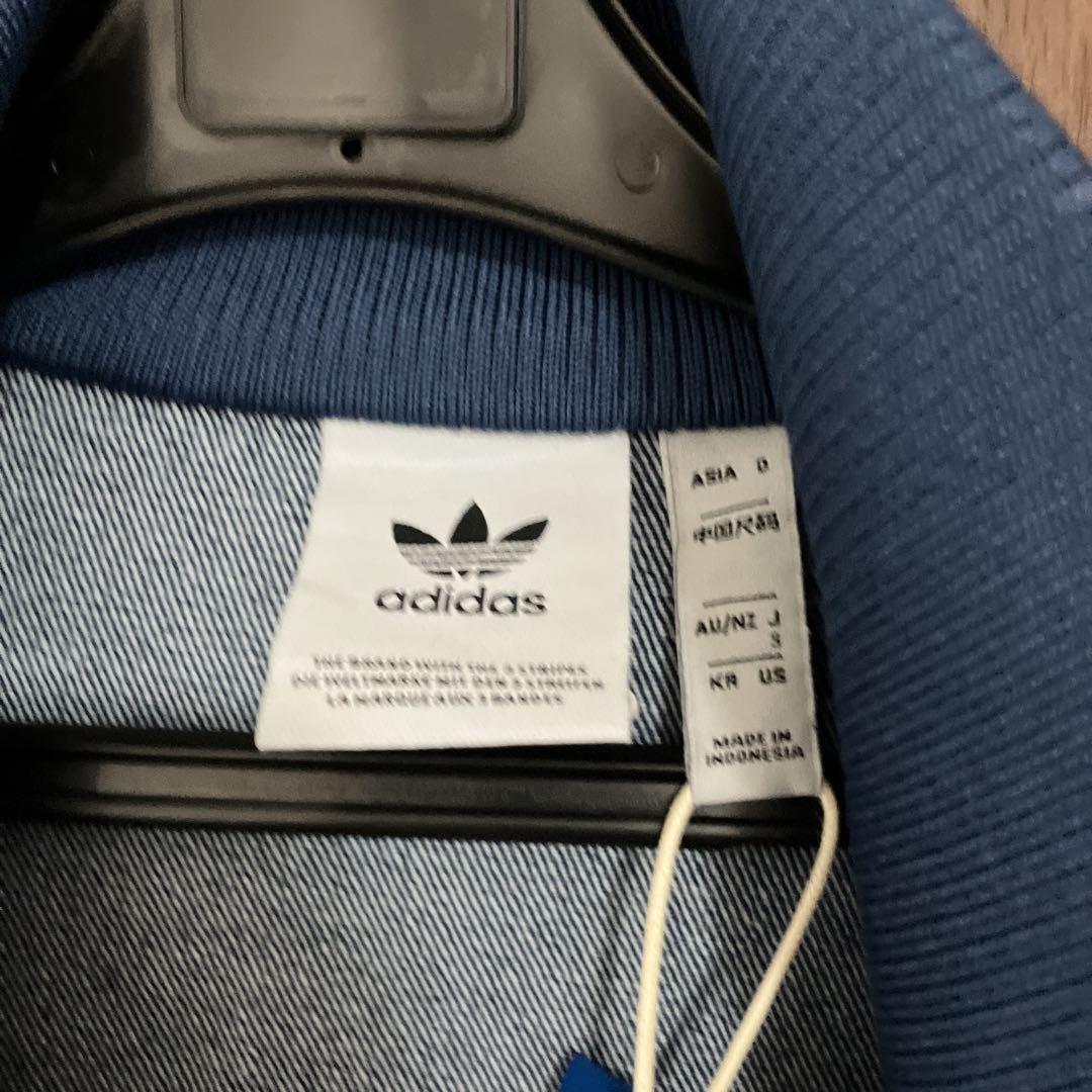 adidas アディカラー デニム ファイヤーバード トラックトップ青S
