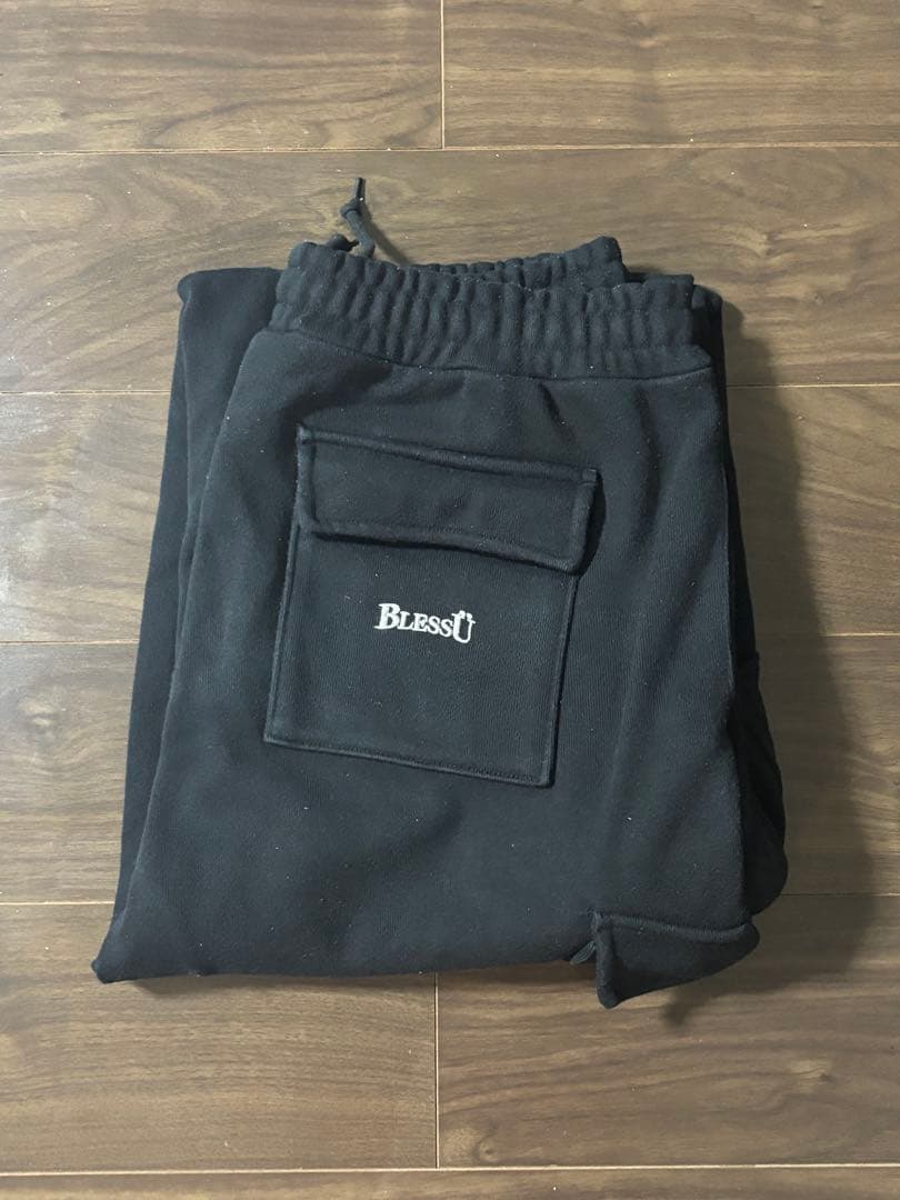 BlessU ブラック カーゴパンツ L