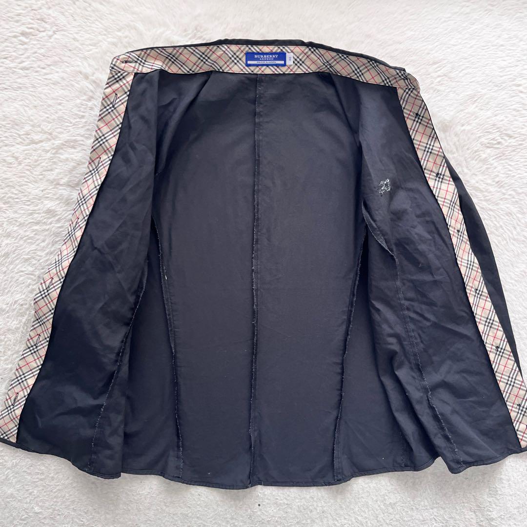 BURBERRY BLUELABEL　ブラウス　ホースロゴ　シャドーチェック　M BURBERRY ブルーレーベル ブラウス シャツノバチェック