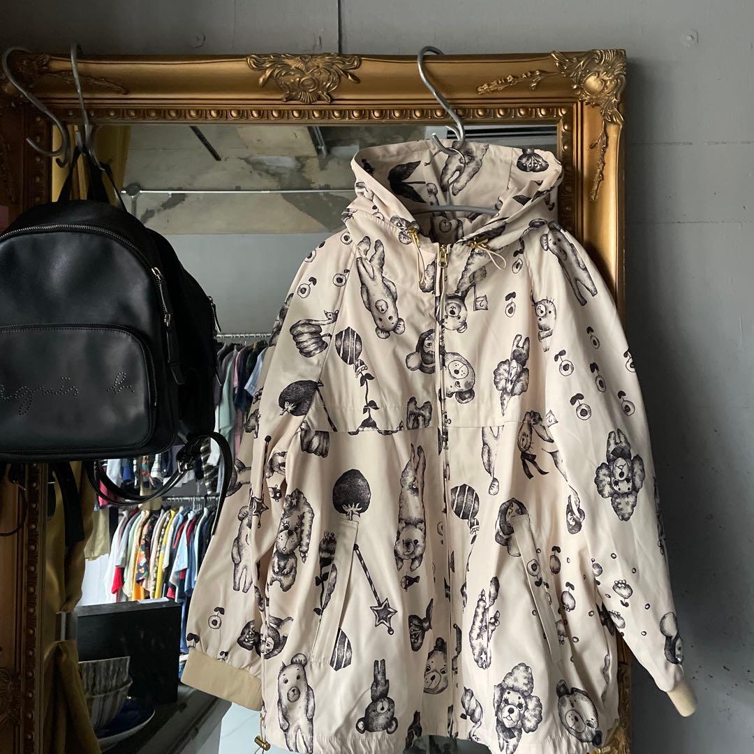 @ franshelippe フランシュリッペ 3L 総柄 パーカー ジャケット