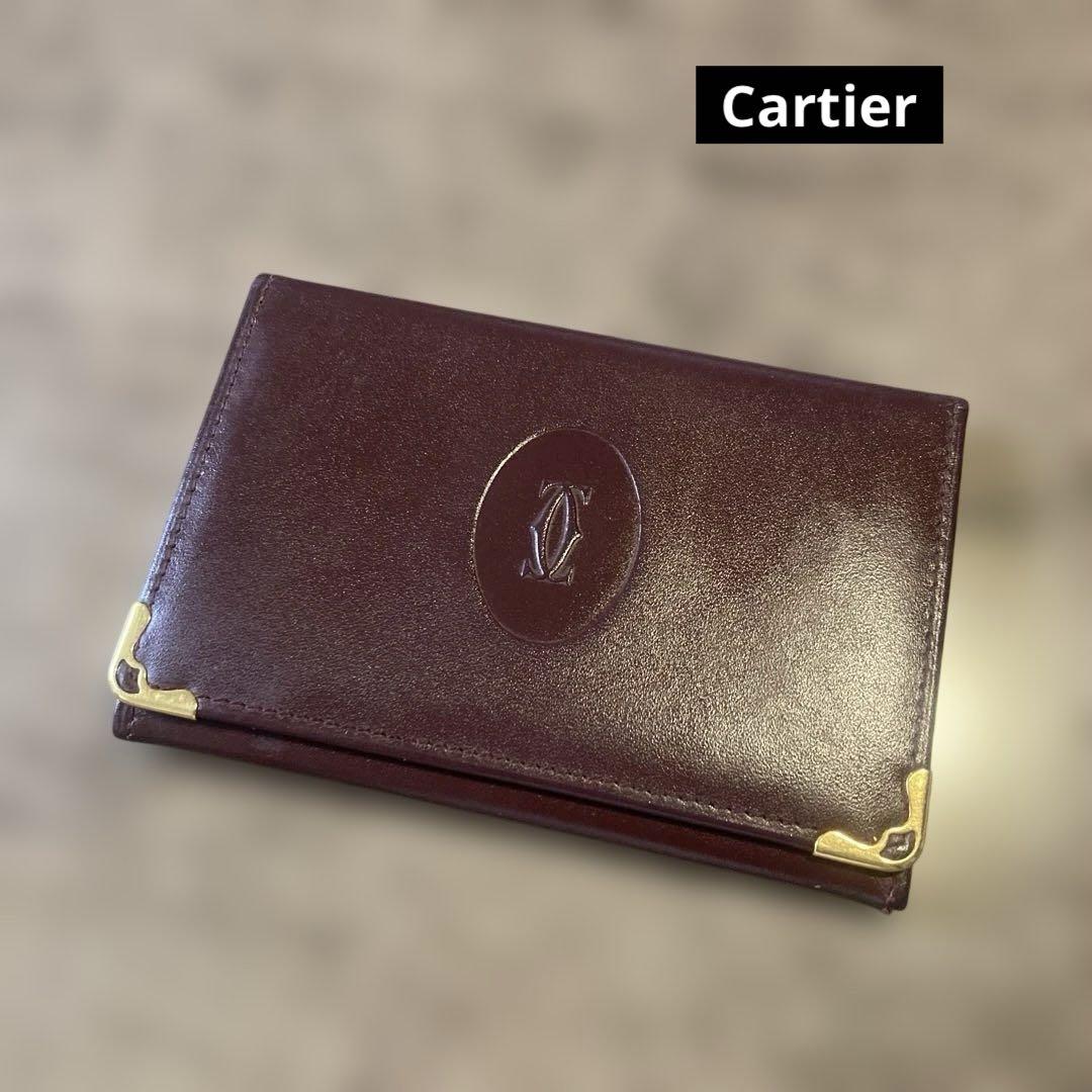 Cartier カルティエ カードケース パスケース ☆フロントロゴ