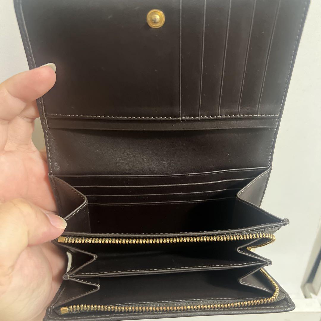 LOEWE 二つ折り財布 ブラウン
