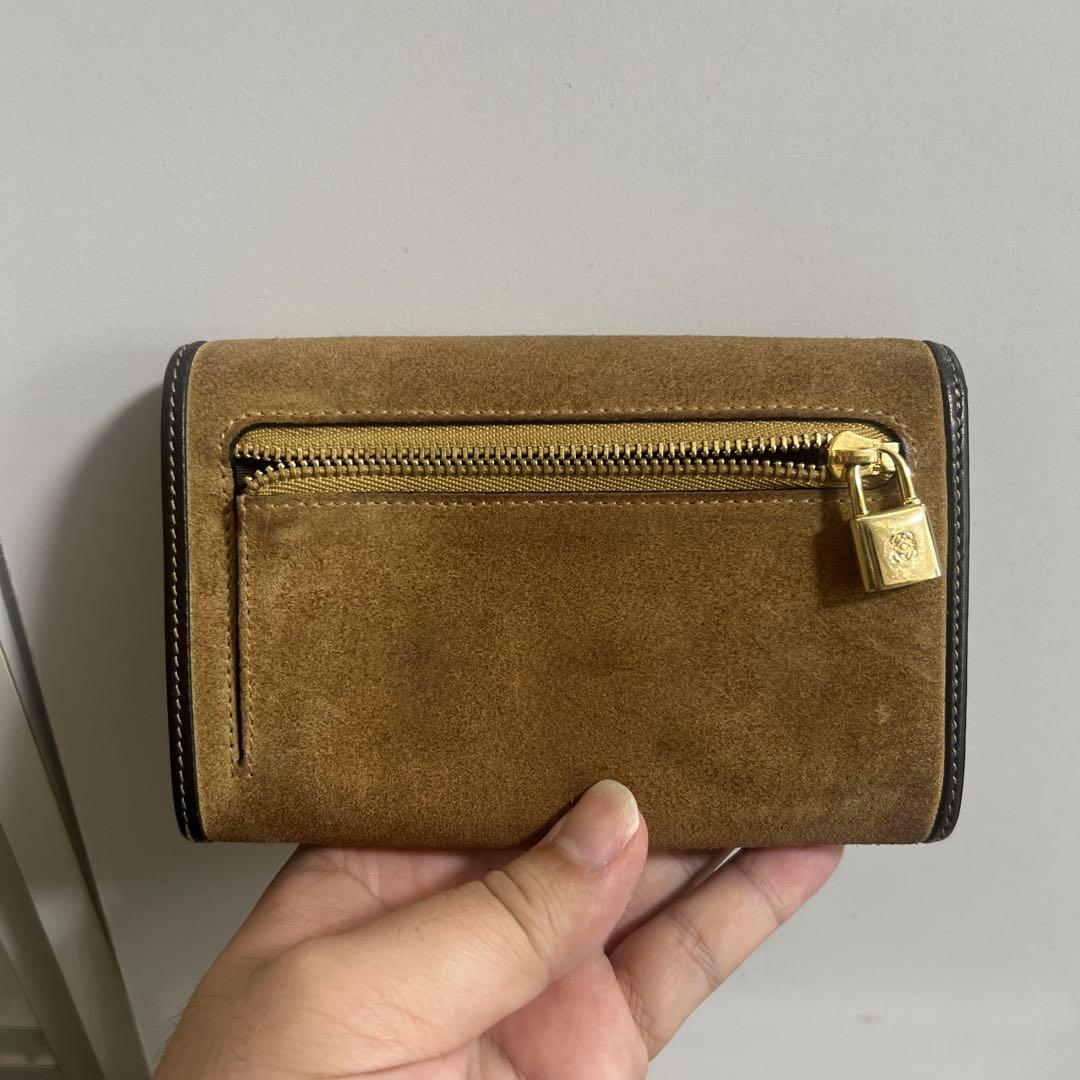 LOEWE 二つ折り財布 ブラウン