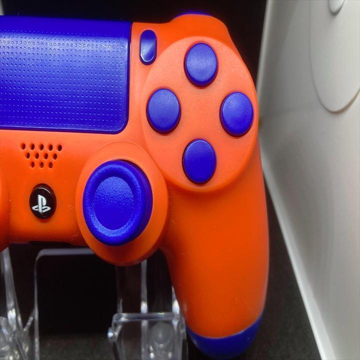 PS4 カスタムコントローラー オレンジブルー 純正 DUALSHOCK4